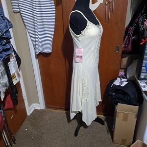 Evening  dress  with  beads.